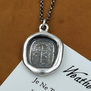 Collier sceau de cire girouette Don&#39;t Change - Je Ne Tourne Si Tu Ne Changes I Turn Not, If You Change Not - 191