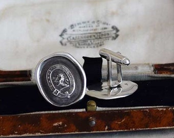 Lion Cufflinks - Carpe Diem - Seize the Day - 333CUFFL