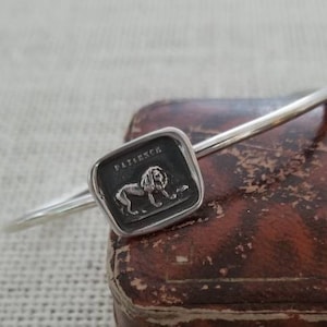 Löwe und Maus Manschette Armband - Aesops Fabel Antike Wachssiegel Halskette - 286