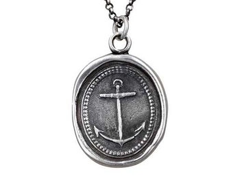 Anchor Jewelry - Mariners Cross Anchor Wax Seal Pendant - 203