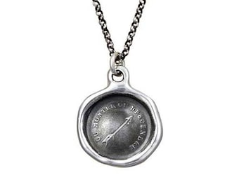 Arrow Wax Seal Necklace - Fate Fickle - 254