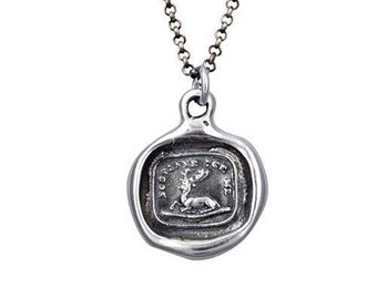 Scottish Stag Wax Seal Necklace - Scotland for me - Scottish Jewelry - 127