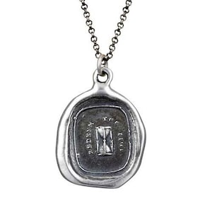 Time Wax Seal Necklace Redeem the time, wax seal pendant of an hourglass 311 image 1
