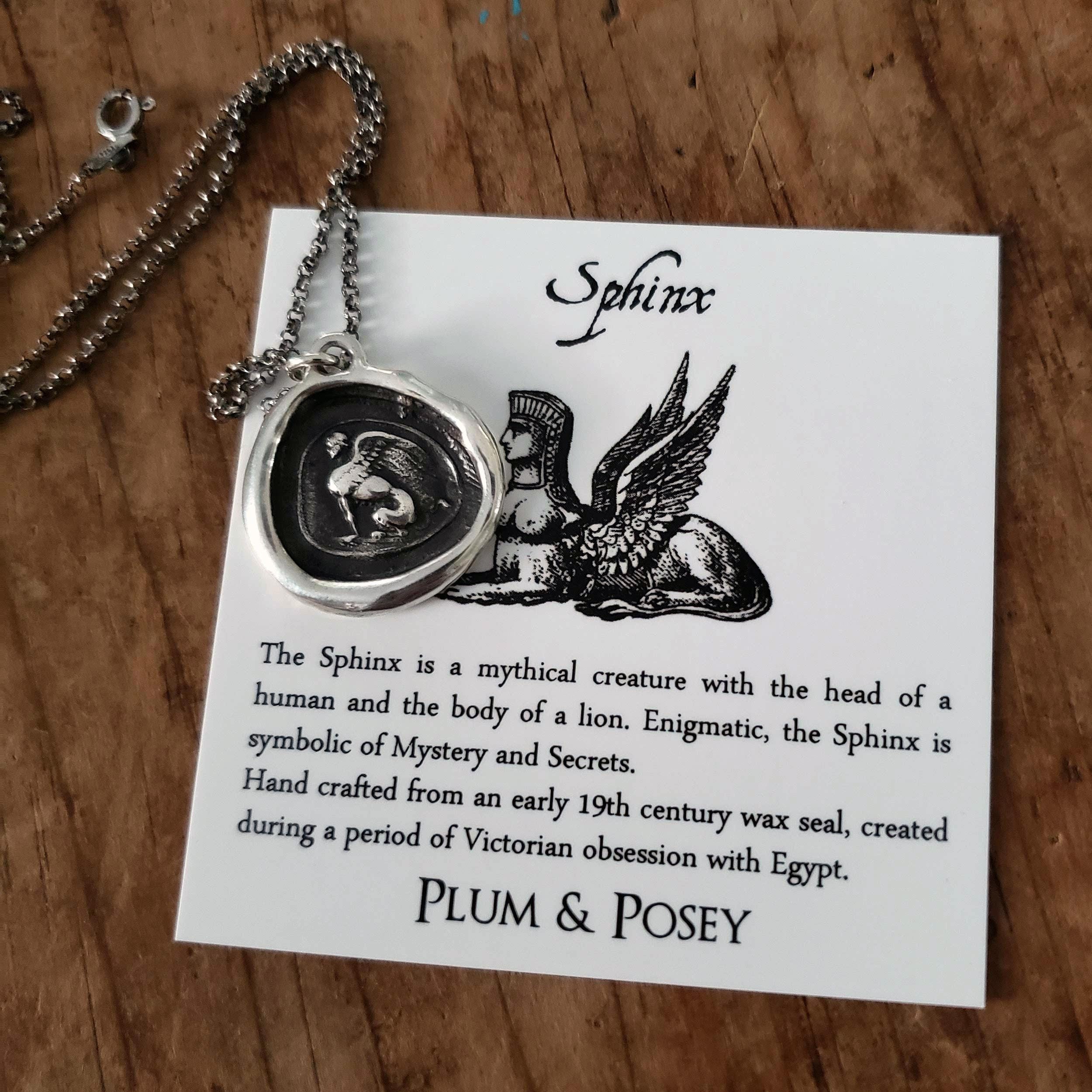 Sphinx - Mystery & Enigma - Sterling Silver Crest Wax Seal