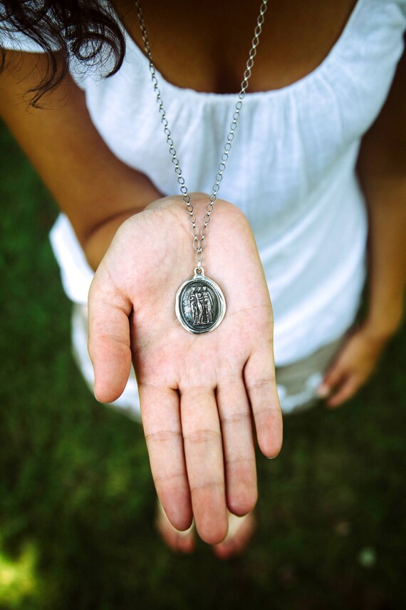 Wax seal hotsell necklace