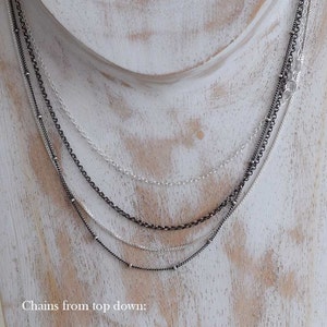 16 inch sterling venetian box chain image 3