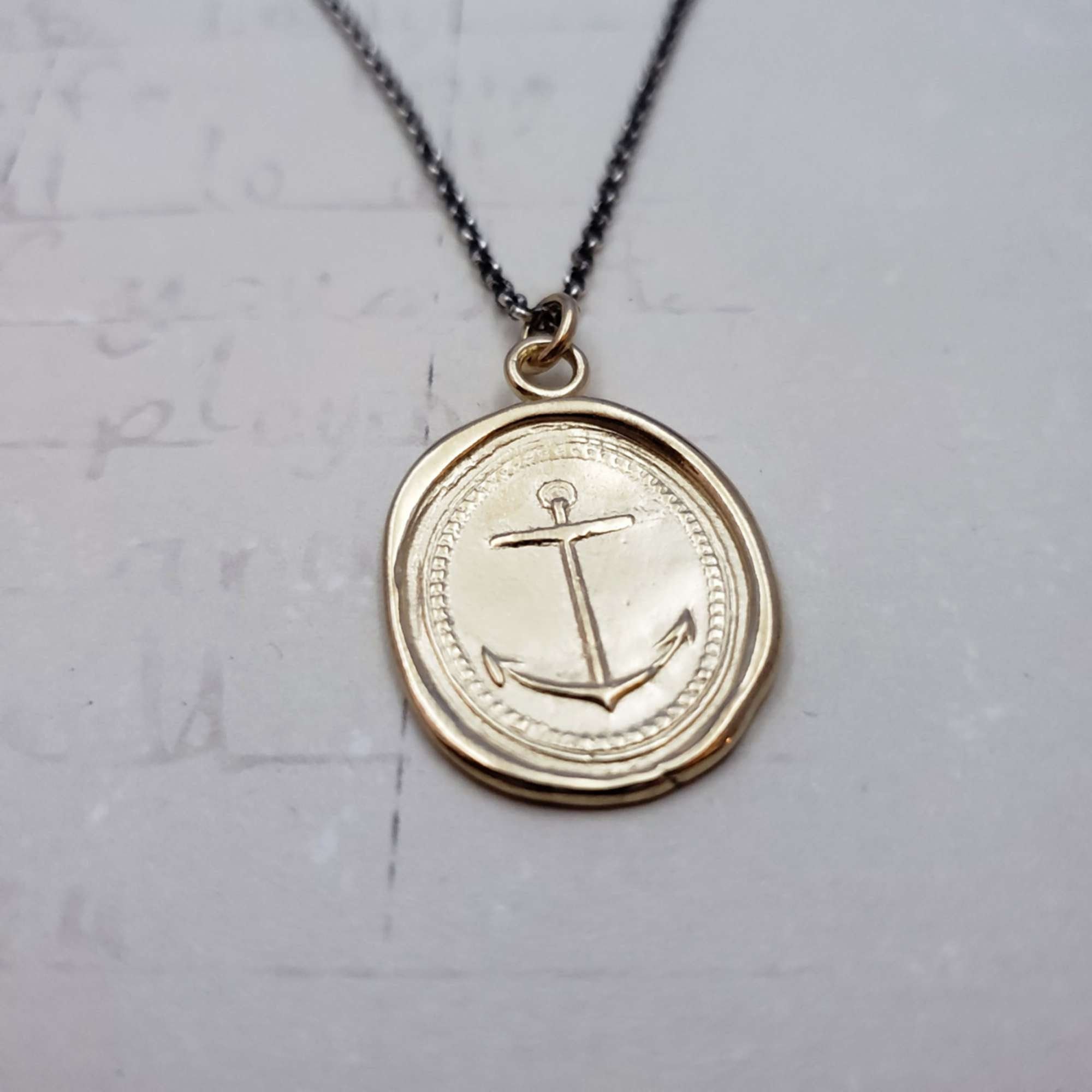 Gold Anchor Jewelry Mariners Cross 