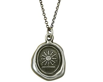 Sun in His Glory Wax Seal Necklace of Sun - 314