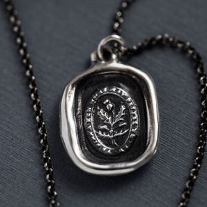 Thistle Wax Seal Necklace Believe in yourself Scottish 193 image 8