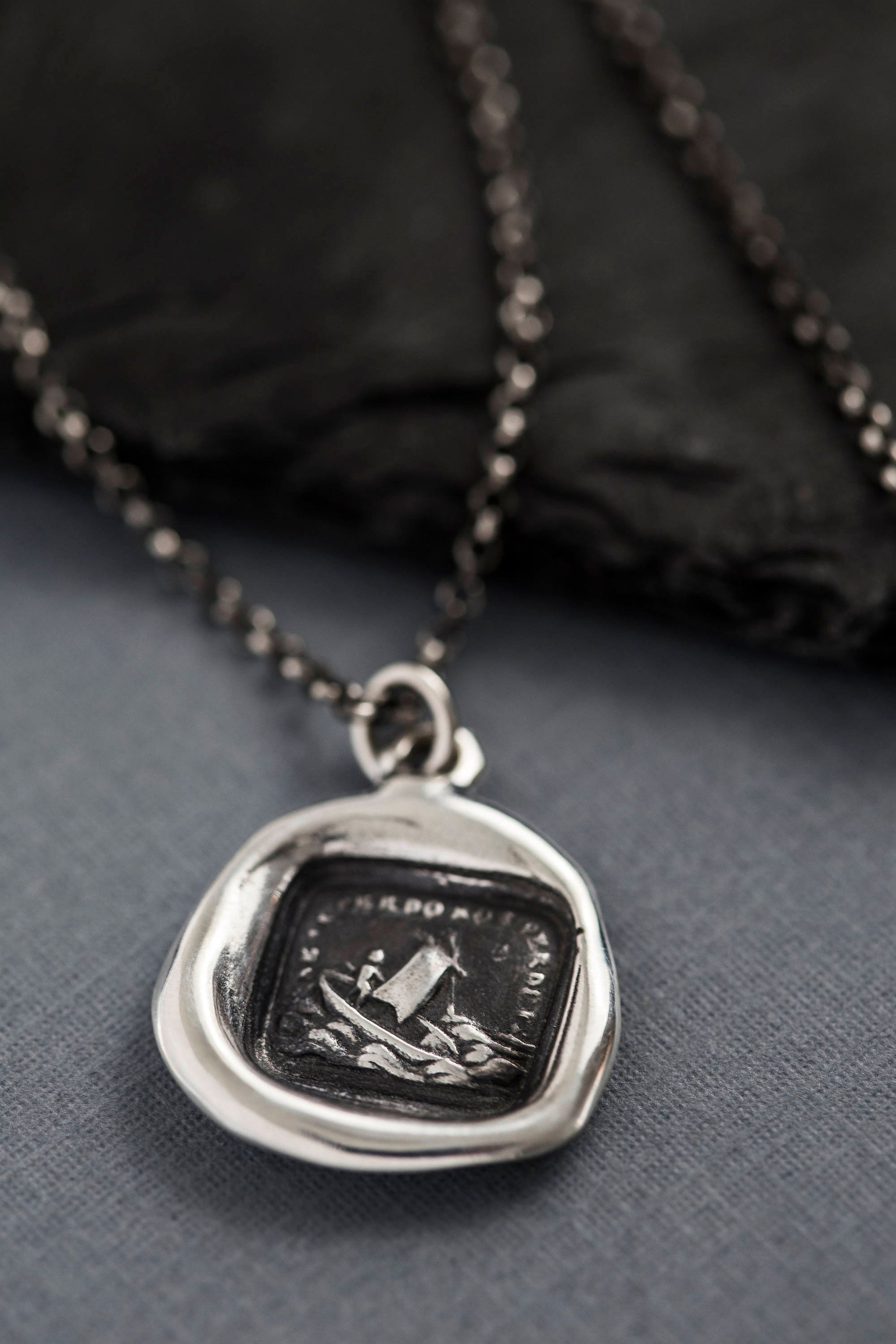If I lose you I am lost Wax Seal Necklace -Cupid Wax Seal Charm Saili…