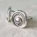 Skull Cufflinks - From an antique Memento Mori Wax Seal each cuff link featuring a skull in latin 'As you are, so once was I - 247CUFFL 