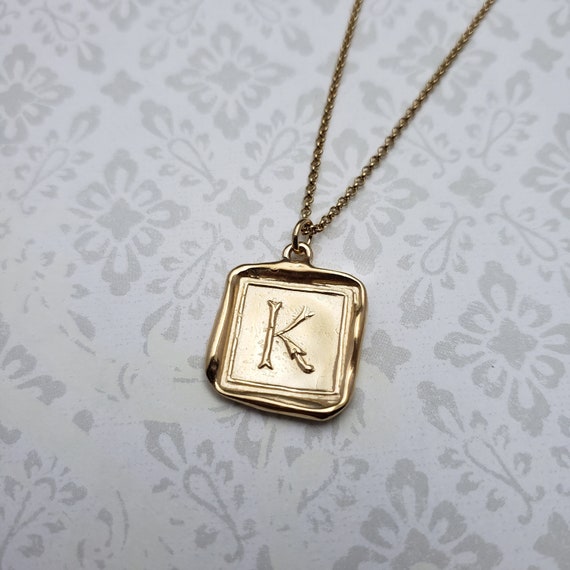 18k Gold Vermeil Initial Necklace – LUCEIR
