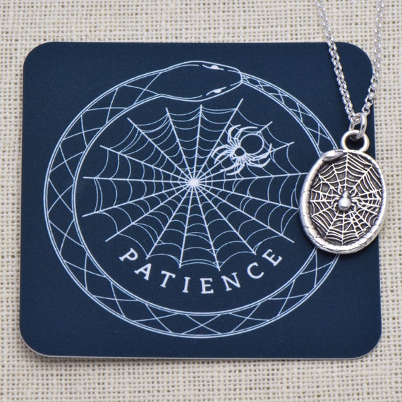 Spider Web Charm Sterling Silver - Small Size Spider Web Charm Sterling Silver - Small Size