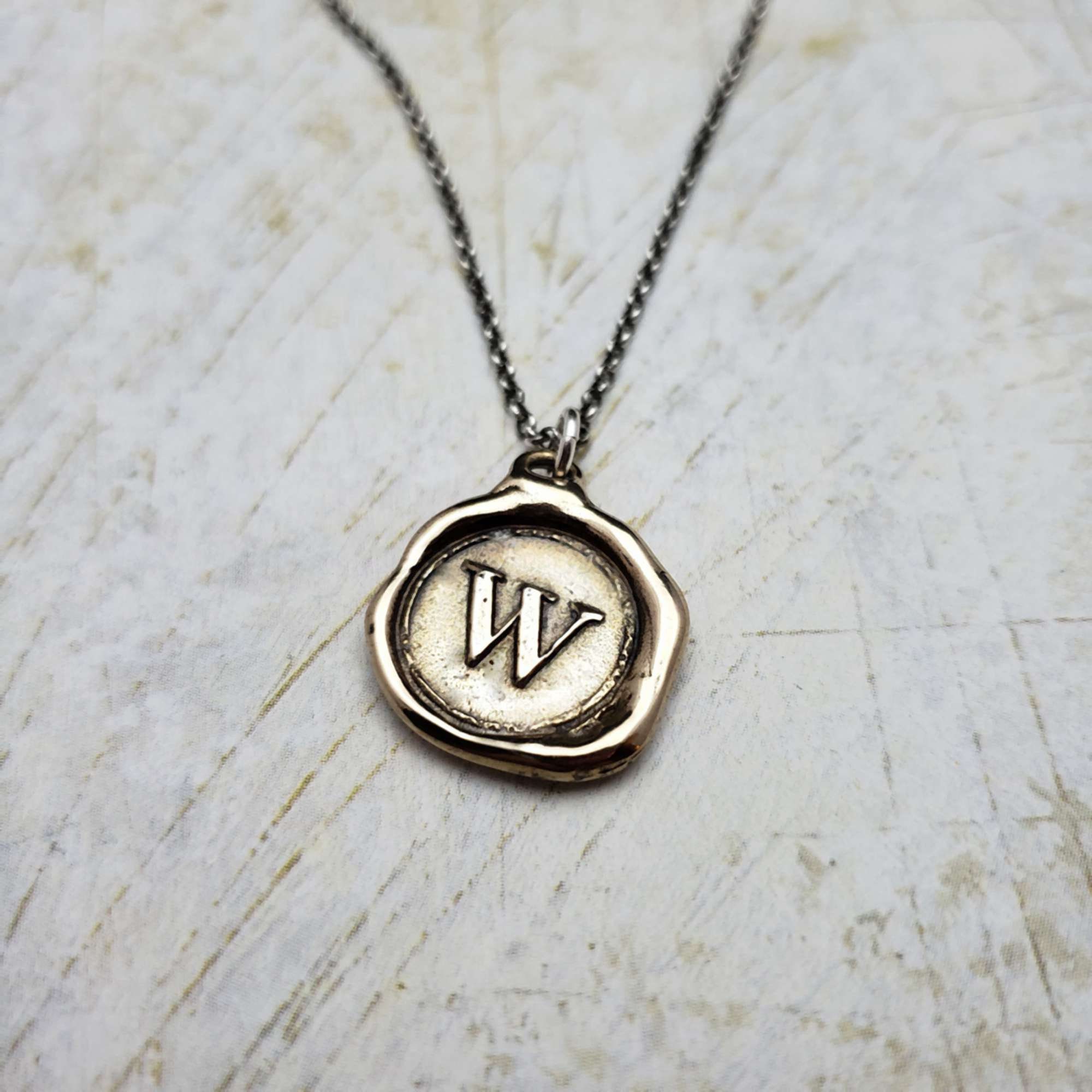 Necklace with letter w hotsell