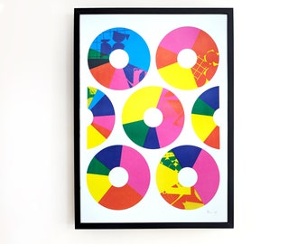 A2 Large Circles Screenprint - Signed and Editioned