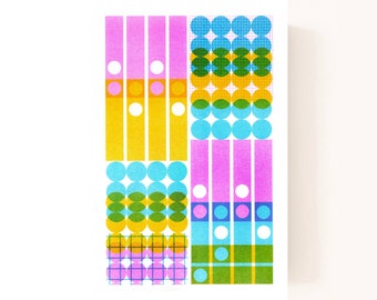 A4 3 Colour Riso Print