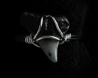 Fossil Shark Tooth Ring