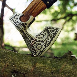 Hache Viking à double lame, 60 cm. ⚔️ Boutique Épées