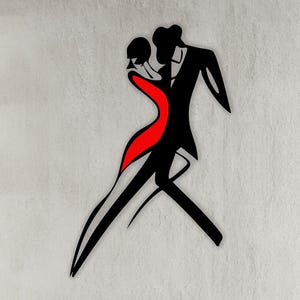 Dancer Couple Metal Wall Art, Dance Metal Wall Decor, Dancer Couples Gift, Colorful  Metal Home Decor, Gift for Dance Academy & Dance Center