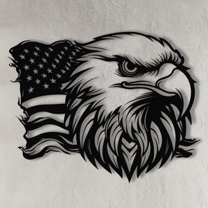 American Eagle USA Flag Metal Led, Led USA Flag, Eagle Led Wall Art, Metal Led Bar Sign, Eagle Led Flag, Metal Decor, LED sign
