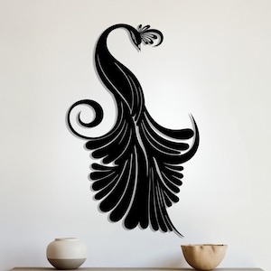 Peacock Metal Wall Art: Modern Home Decor