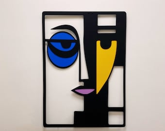 Colorful Picasso Wall Art, Pablo Picasso Metal Wall decor, Metal wall art, Housewarming gift, Home Gift, Birthday Gift, Picasso Wall Decor