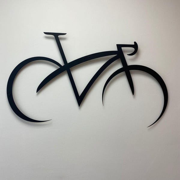 Metal Bicycle Wall Art: Modern Cyclist Home Decor