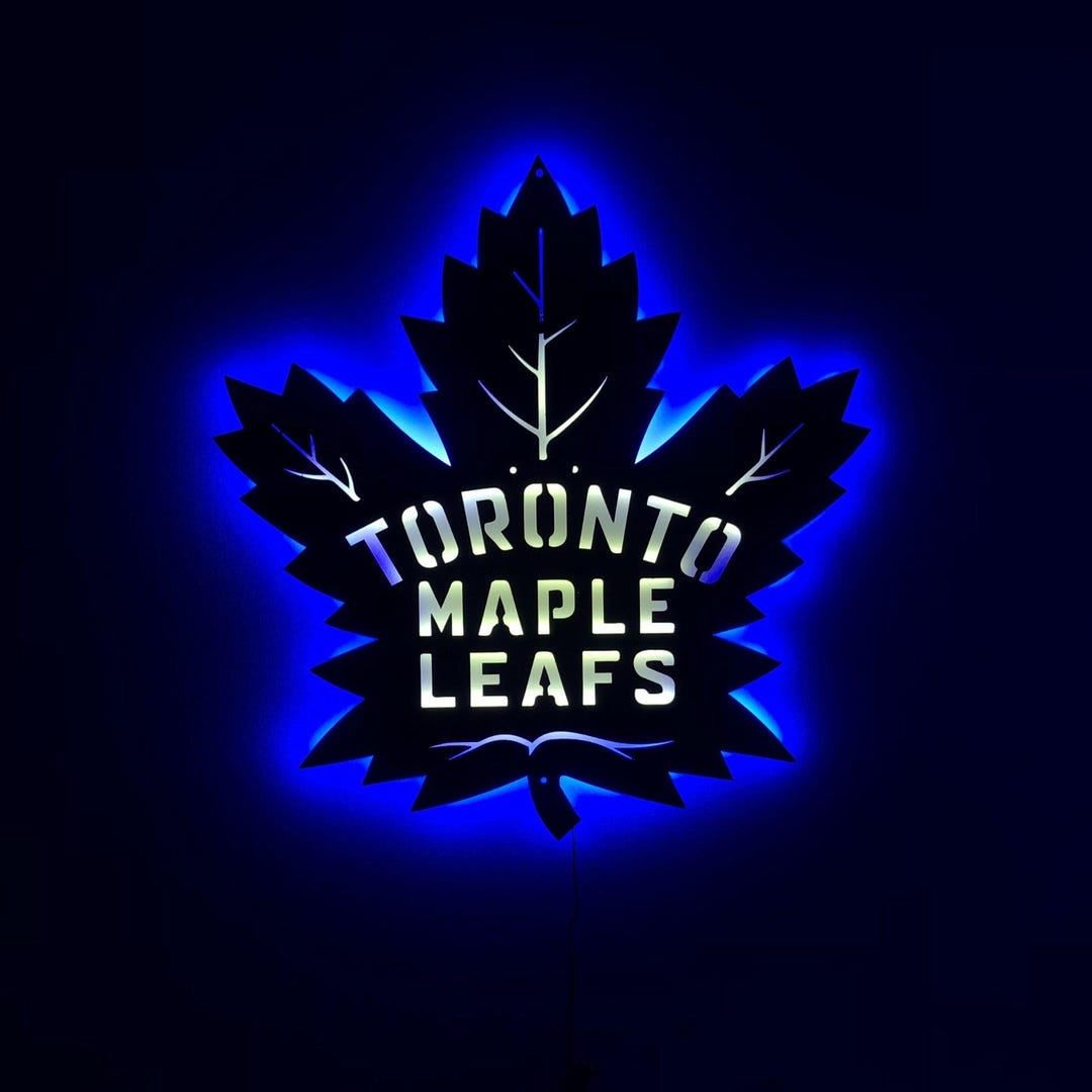 Toronto Maple Leafs LED Sign: NHL Hockey Team Wall Decor - Etsy