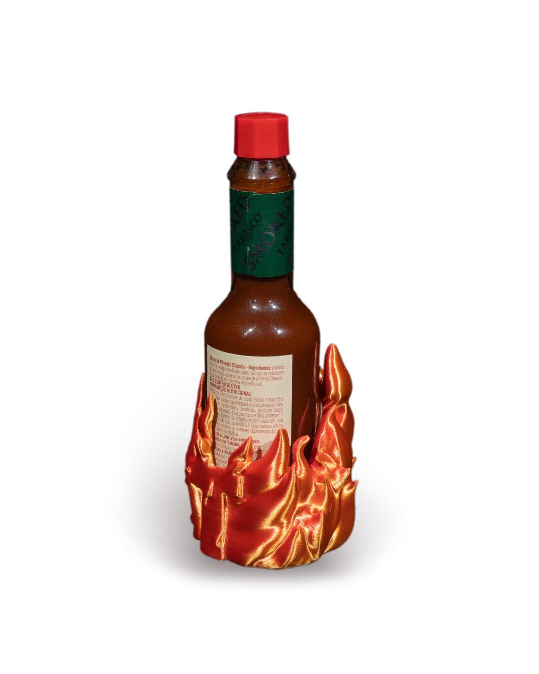 Fiery Tabasco Sauce Stand | 3D Printed | Kitchen Decoration | Spice ...