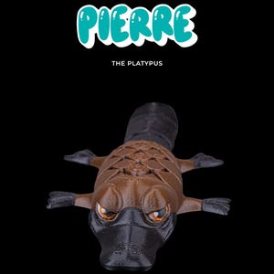 Näbbdjuret Pierre | Näbbdjuret Flexi Nyckelring | 3D-utskriven | Nyckelskydd | Djur | Ledade leksaker | Anpassningsbara färger