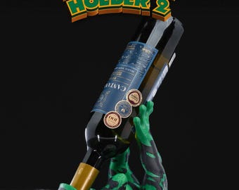 Frog Wine Holder | 3D Printed Bottle Stand | High quality | Custom color | Frog | Decor