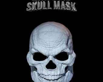 Skull Mask | Realistic Skull Mask | Cosplay Costume Mask With removable Jaw | Full Head Wearable Skull Mask