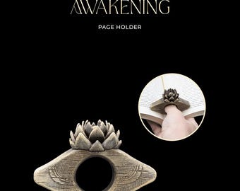 Petal of Awakening - Page Holder | 3D Printed | Page Spreader | Book Accessories | Book Lover Gift | Birthday Gift