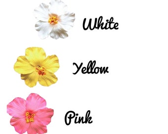Hibiscus Hair Clip - 4 inches