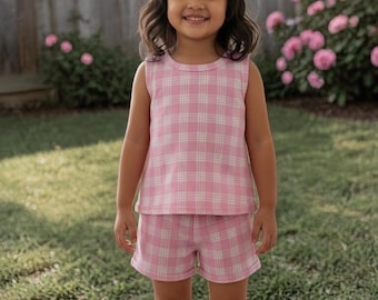 Toddler Girls Tie-Back Set - Palaka Light Pink