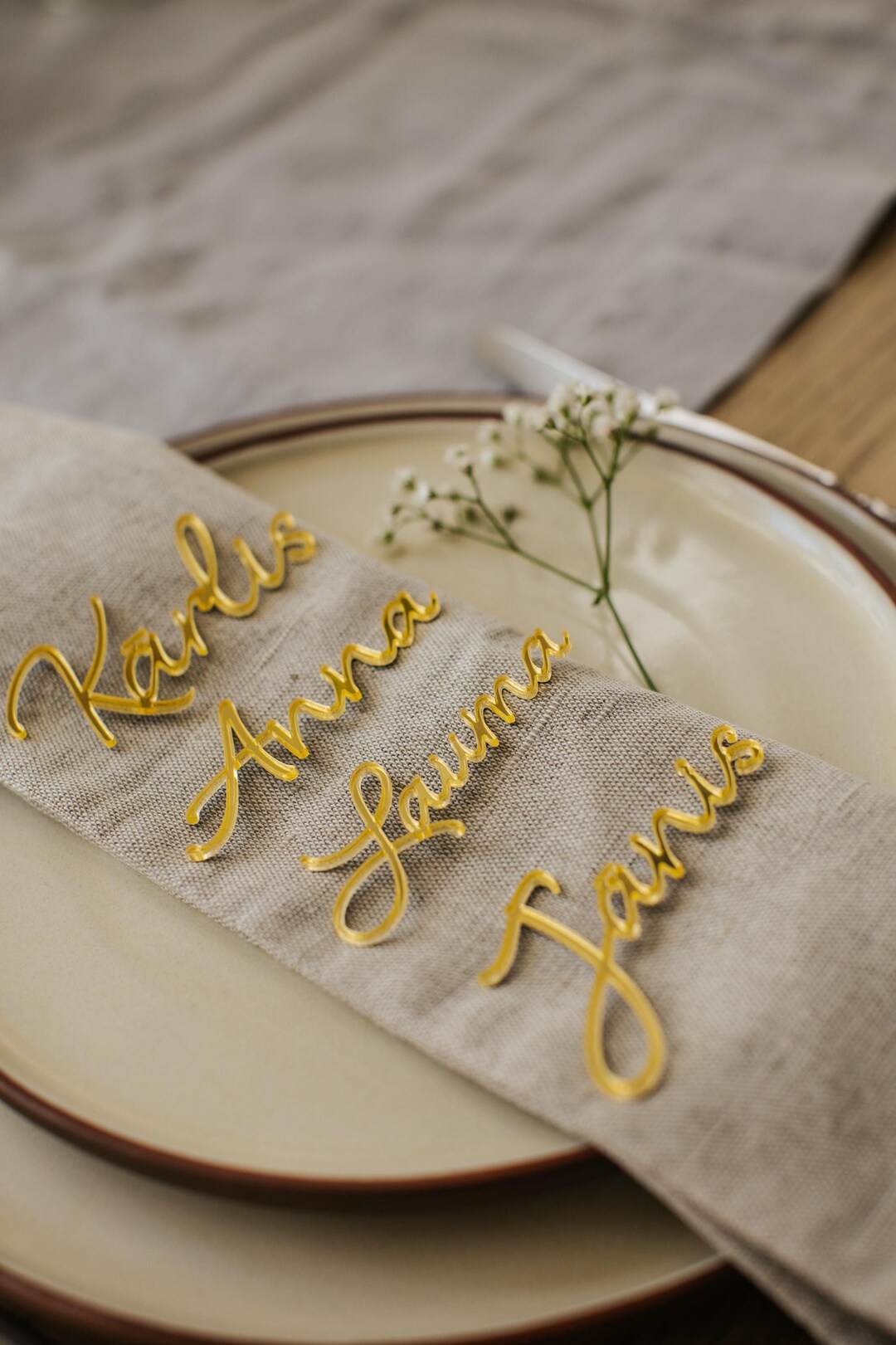 Cut Out Script Place Names Birthday Table Tags, Housewarming Graduation ...