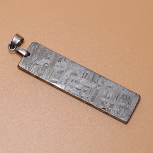 Unique iron meteorite Natural meteorite carving pendant!Meteorite Pendant Necklace 249