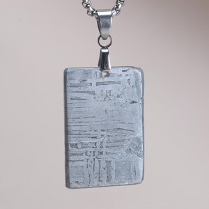 Unique iron meteorite Natural meteorite carving pendant!Meteorite Pendant Necklace KC1440