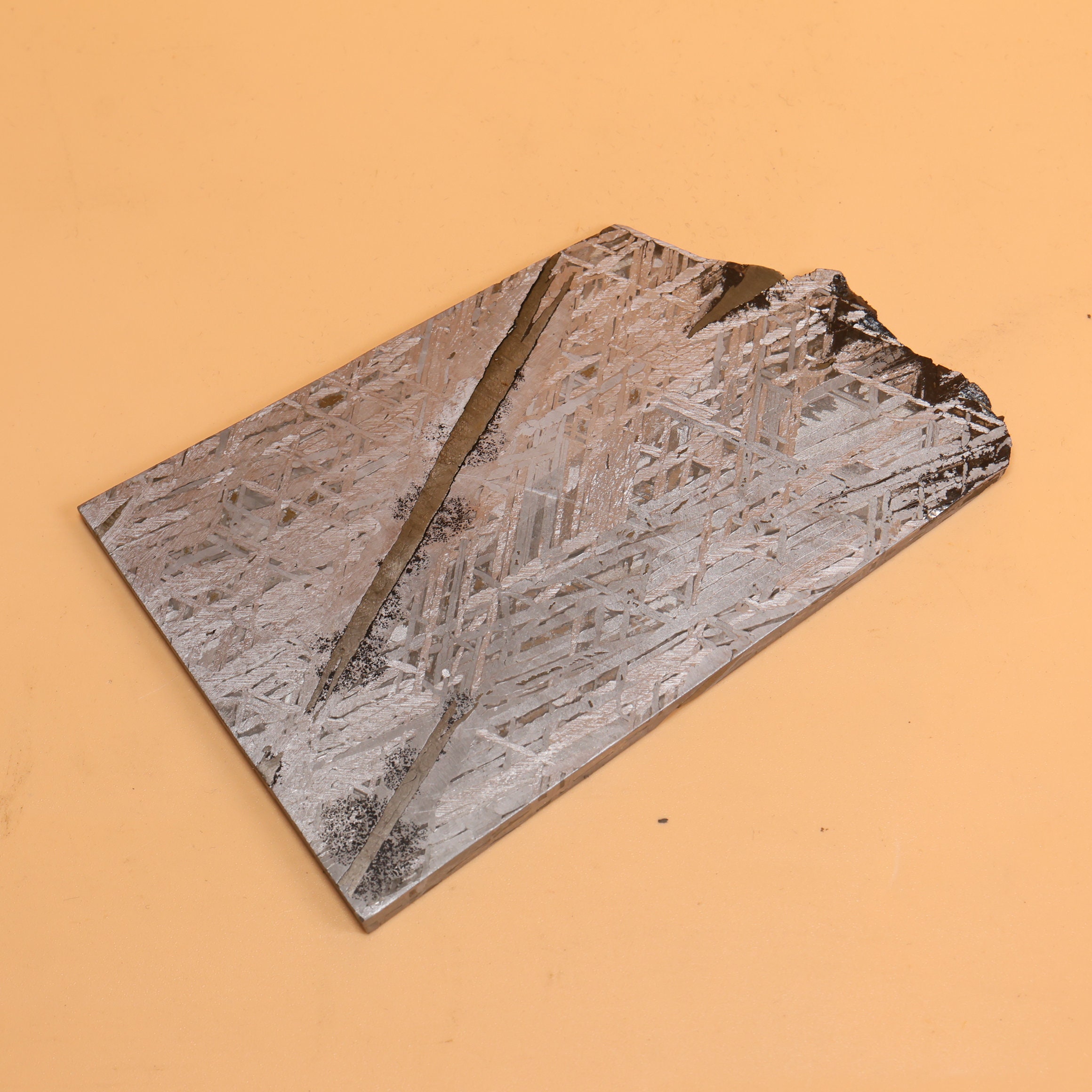 ムオニオナルスタ隕石 標本 ムオニナルスタ（Muonionalusta）鉄隕石スライス標本 - 約100万