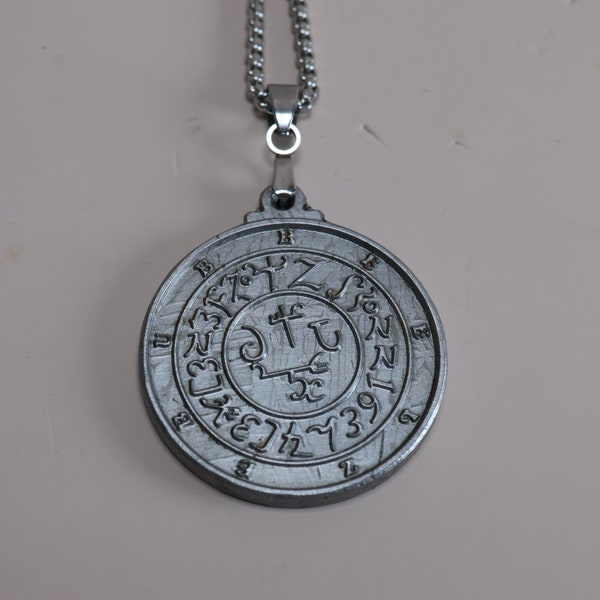 Meteorite pendant, Amulet Of Beelzebub，Solomon kabbalah amulet talisman seal goetia   KC460