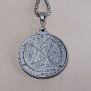Meteorite pendant，Azazel Transmuter Symbol of Atonement and Occult Power - Lesser Key of Solomon Seal amulet pendant kabbalah talisman KC572