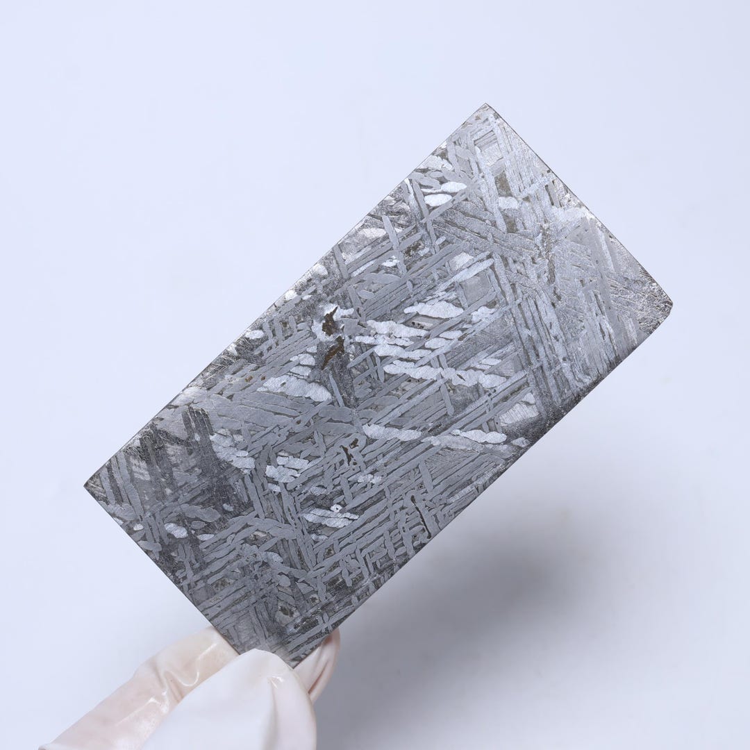 エッチングされたムオニオナルスタ隕石標本：22g研磨済み宇宙岩石