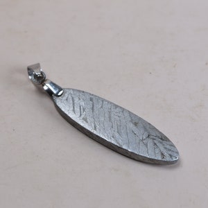 Iron meteorite natural meteorite carved pendant! Elliptical meteorite pendant necklace KC438