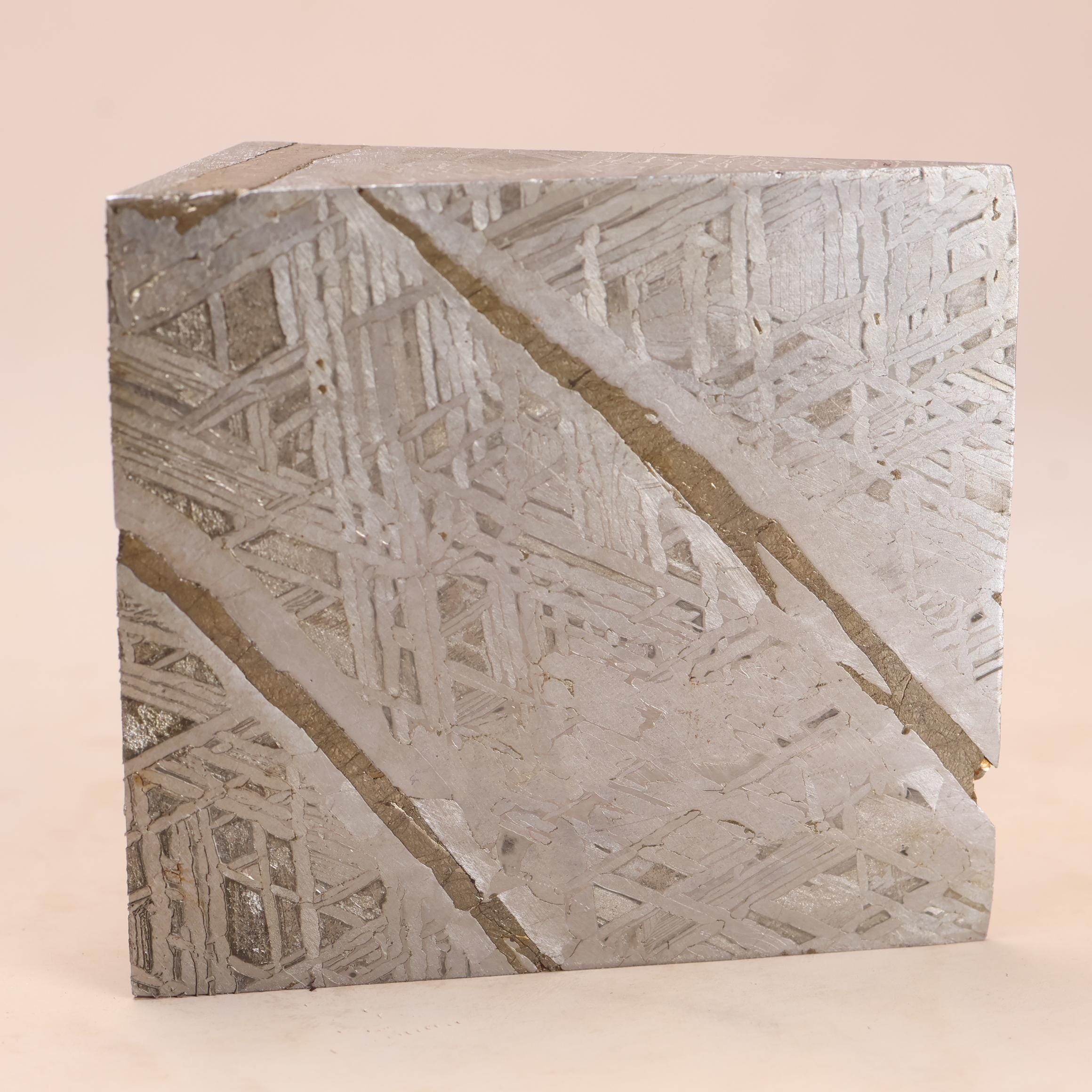 248g ムオニオナルスタ鉄隕石標本: 天然ウェステンデン パターン