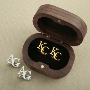 Personalized Groomsmen Cufflinks, Custom Initial Cufflinks, Groomsmen Gifts, Groomsmen Proposal, Best Man Gifts, Wedding Cufflinks for Groom