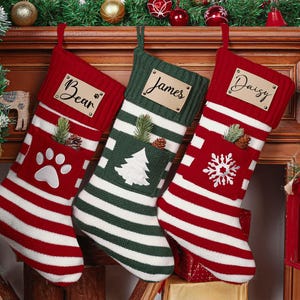 Personalized Christmas Stockings, Personalized Pet Paw stockings, Family Christmas Stockings, Dog Paw Stockings, Cat Stocking,Christmas Gift