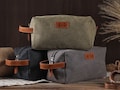 Personalized Toiletry Bag,Groomsmen Gift Bag,Mens Dopp Bag,Gift for Him,Groomsmen Gift ,Canvas Mens Dopp Kit Bag,Engraved Dopp Bag product logo