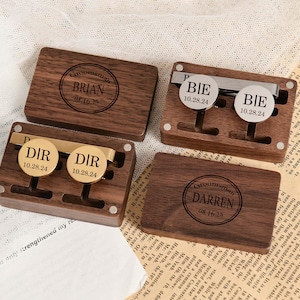 Personalized Engraved Groomsmen Cufflinks, Custom Wedding Cufflinks & Tie Clip Set, Groomsmen Gifts, Best Man Gift, Groomsmen Proposal