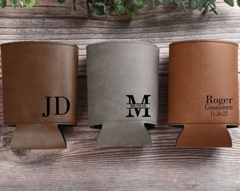 Blikje koeler houder, bruidsjonkers geschenken gepersonaliseerd, gegraveerde blikjeskoeler, bierblikhouder, voorstel bruidsjonker, cadeau-ideeën stalknecht