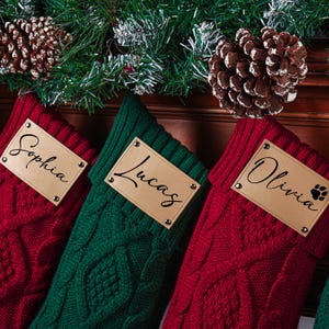 Calcetines navideños familiares personalizados, calcetines familiares 2026 con nombre, calcetines de punto, calcetines navideños, calcetines para perros, regalo de Navidad